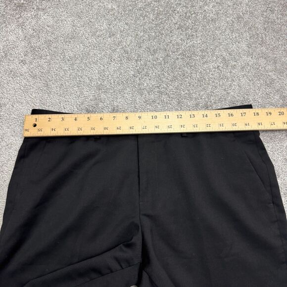 Express Photographer Wool Blend Dress Pants Men 32x32 Black Straight Leg Stretch - Picture 9 of 15